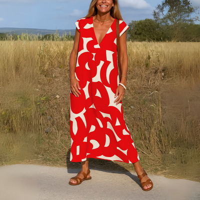 Brilliana™ | Flowing V-Neck Dress