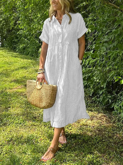 Arabella™ | Striped Shirt Dress