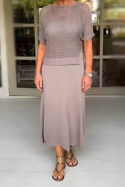 Brielle™ | Summer Dress with Knitted Top