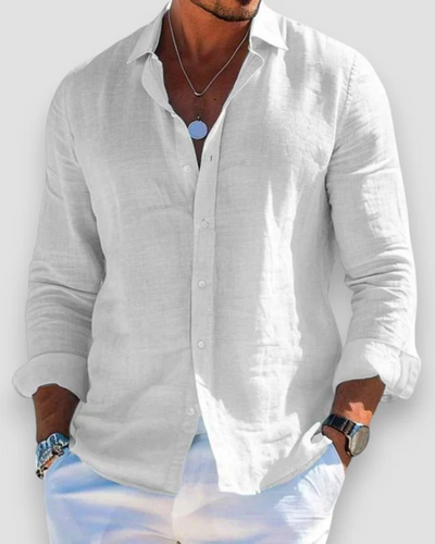 Edward™ | Cotton Linen Beach Shirt