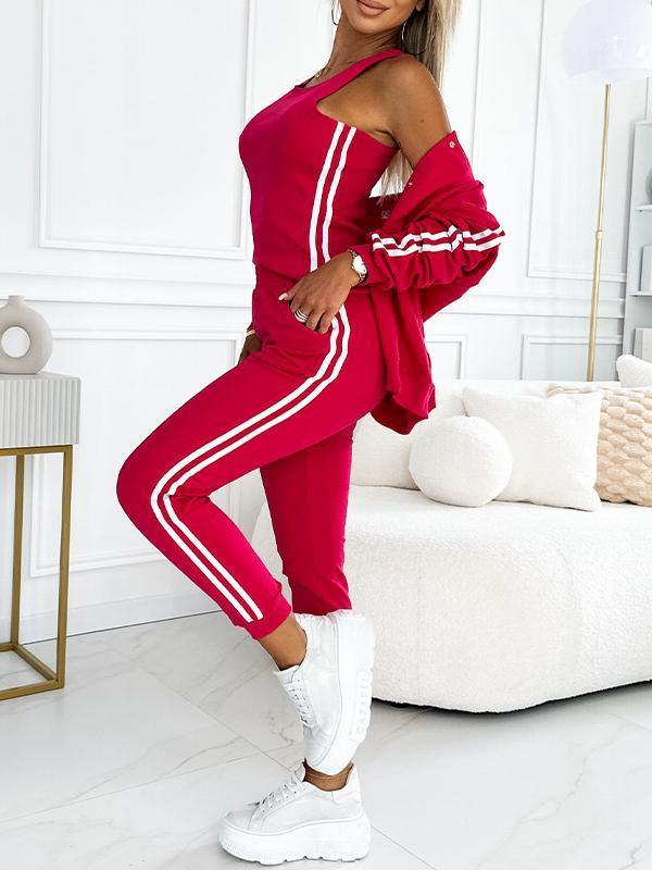 Freya™ | Women's Striped Jacket, Vest & Pants
