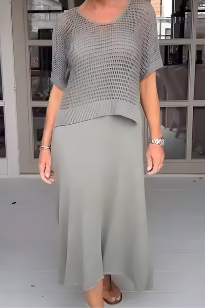 Brielle™ | Summer Dress with Knitted Top