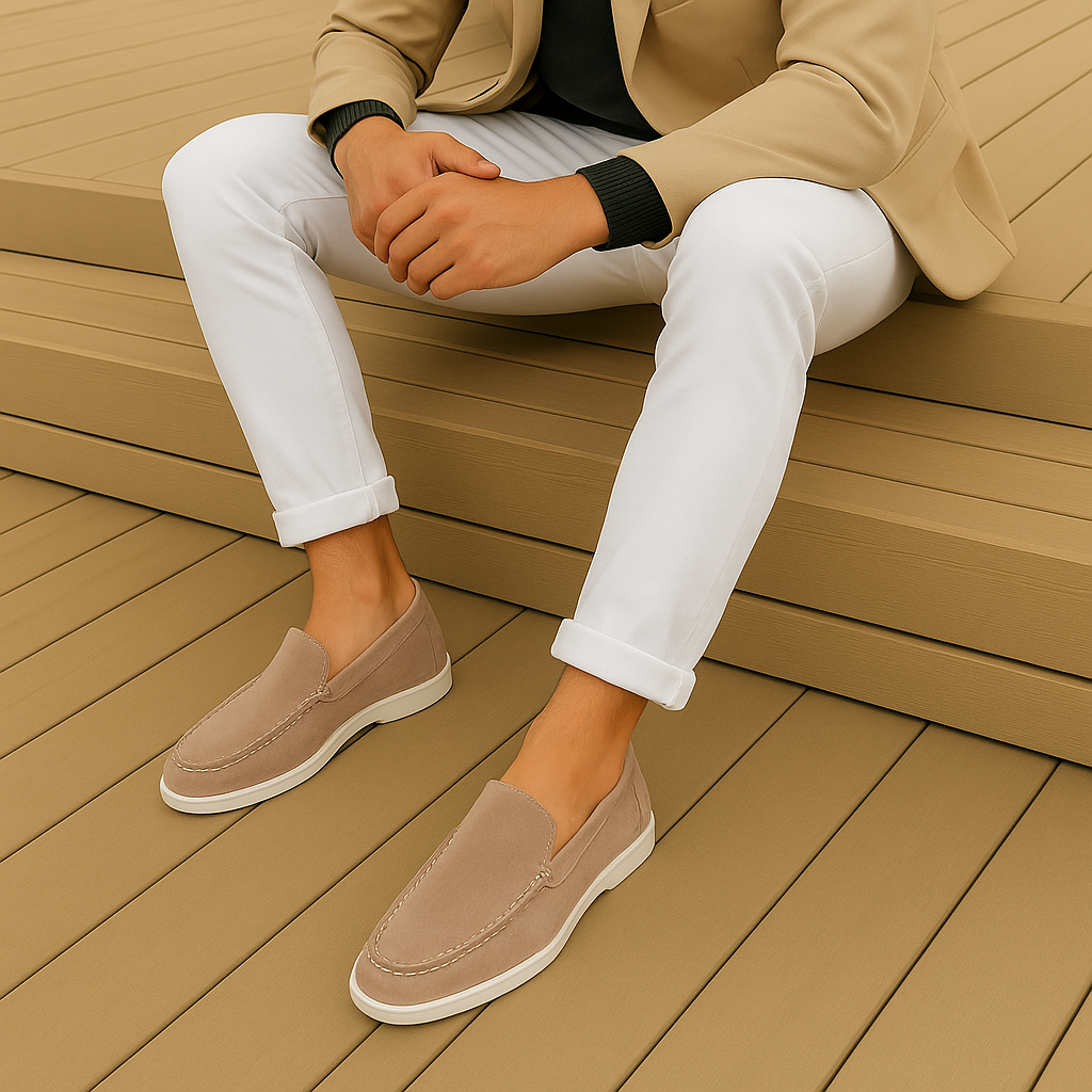 George™ | Classic Brand Suede Loafers