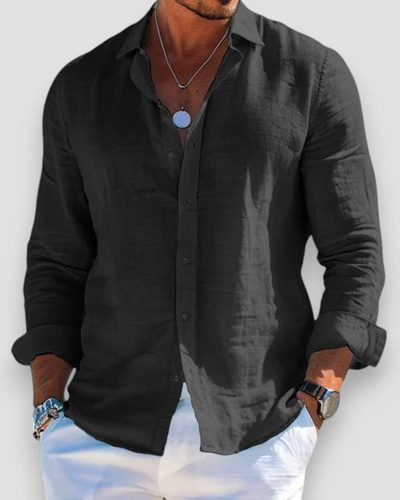Edward™ | Cotton Linen Beach Shirt