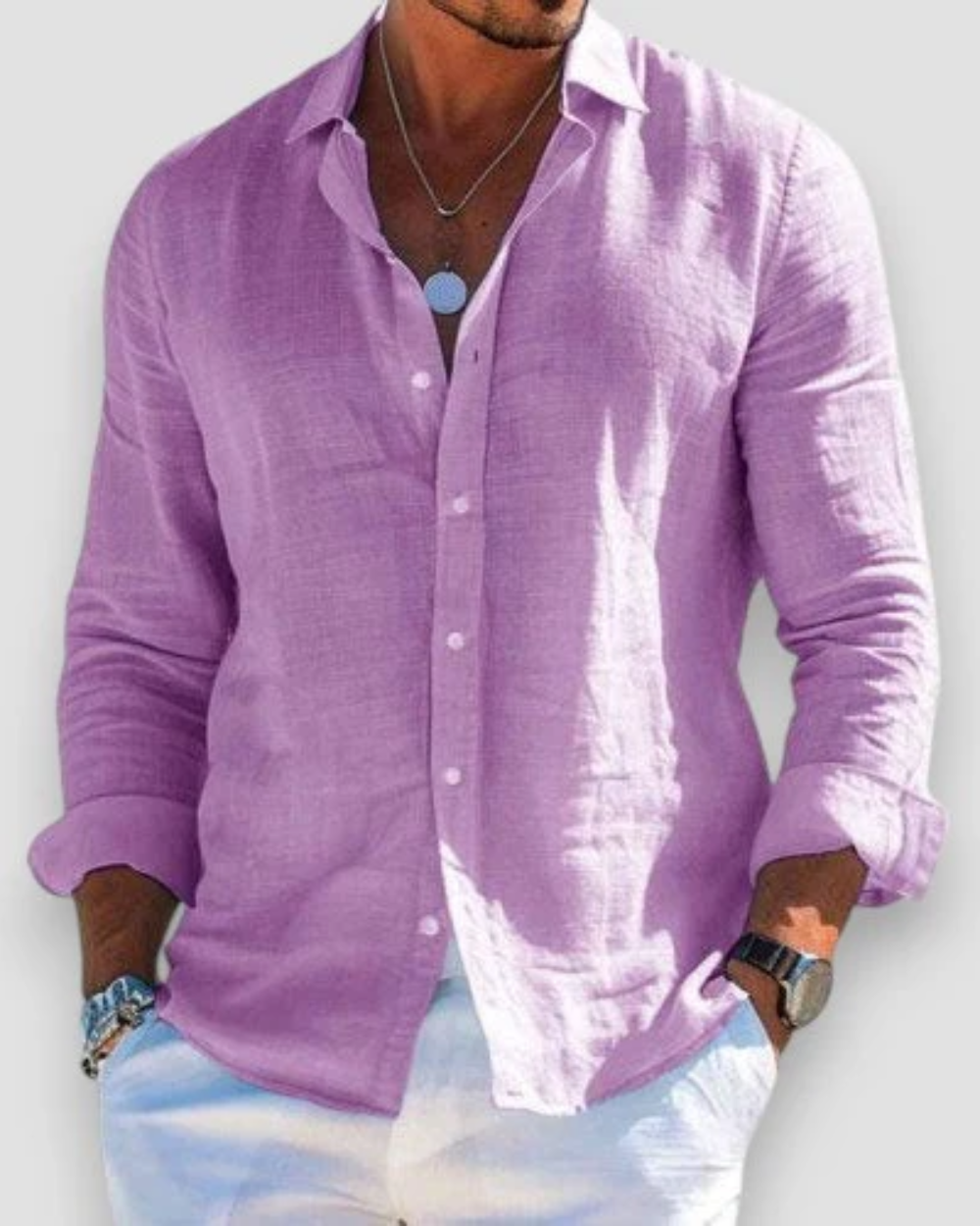Edward™ | Cotton Linen Beach Shirt