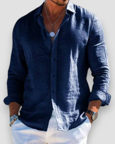 Edward™ | Cotton Linen Beach Shirt