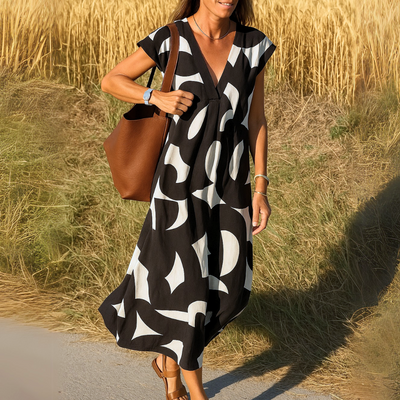 Brilliana™ | Flowing V-Neck Dress