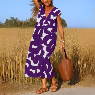 Brilliana™ | Flowing V-Neck Dress