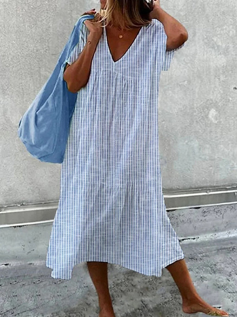 Cynthia™ | Striped Midi Dress