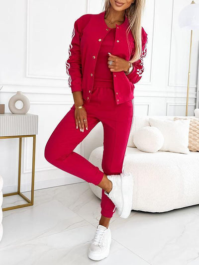 Freya™ | Women's Striped Jacket, Vest & Pants