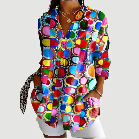 Abigail™ | Blouse With Colorful Design