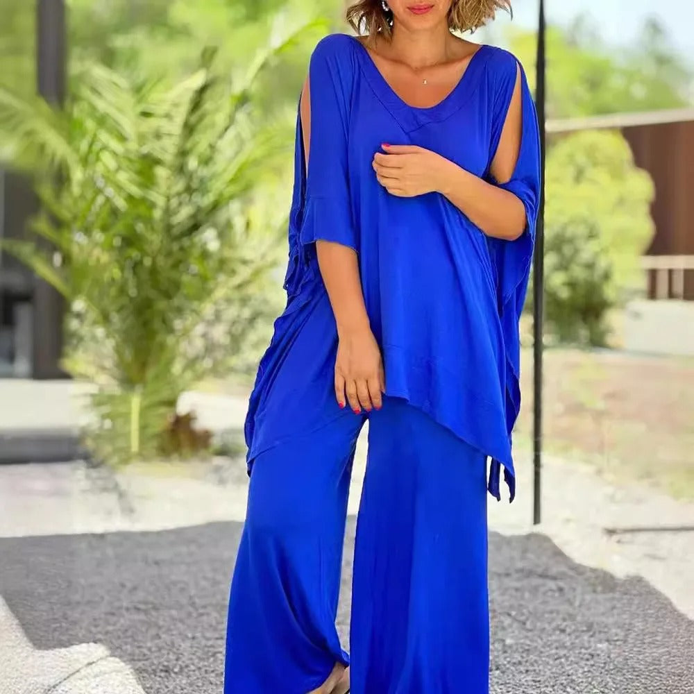 Bella™ | Loose Two-Piece V-Neck Set