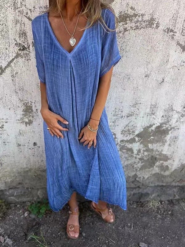 Amanda™ | Elegant V-Neck Summer Dress