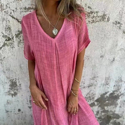 Amanda™ | Elegant V-Neck Summer Dress