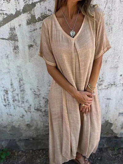 Amanda™ | Elegant V-Neck Summer Dress