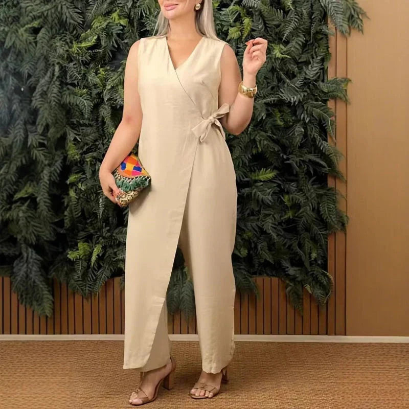Daphne™ | Elegant V-Neck Jumpsuit