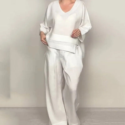 Daisy™ | Full Sleeve Top & Wide-Leg Set