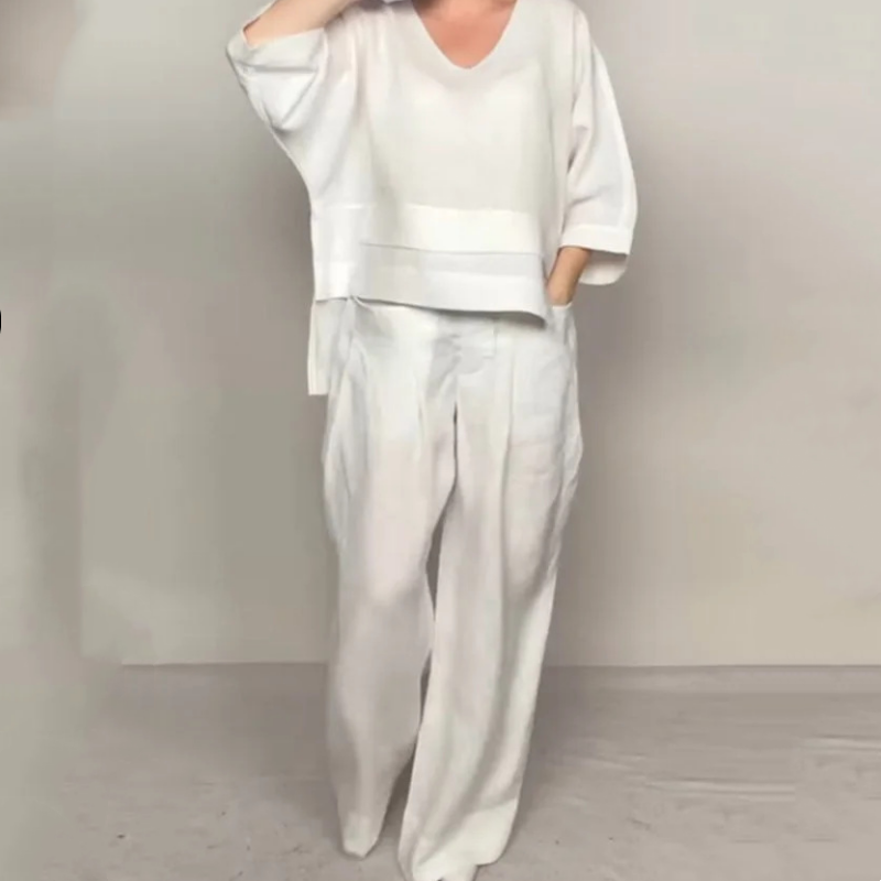 Daisy™ | Full Sleeve Top & Wide-Leg Set