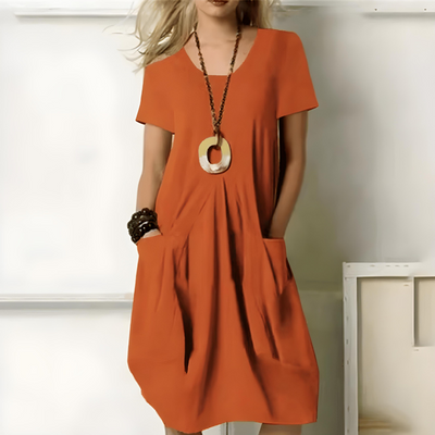 Dalilah™ – Double Pocket Knee Length Dresses